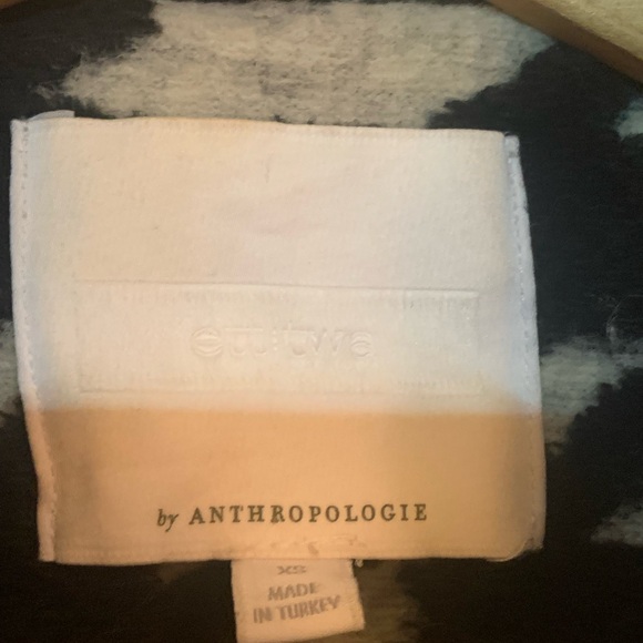 SOLD——Anthropologie Black and White Houndstooth Women’s Sweater Coat - Picture 12 of 12